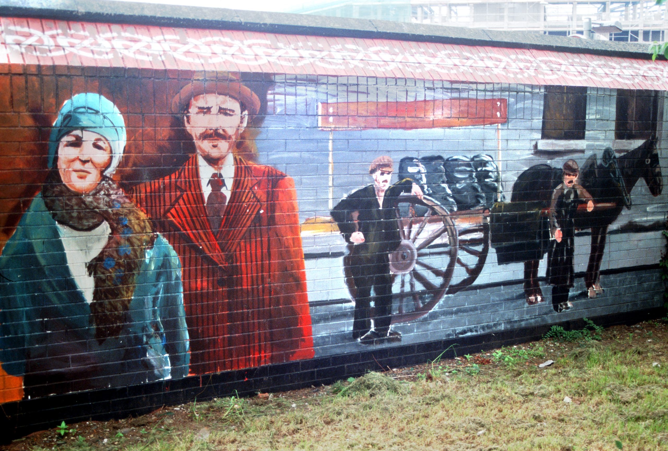 Muurschildering in Belfast, Noord-Ierland