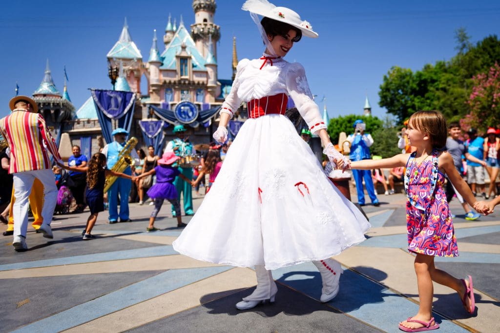 Mary Poppins in Disneyland, Anaheim, Californie