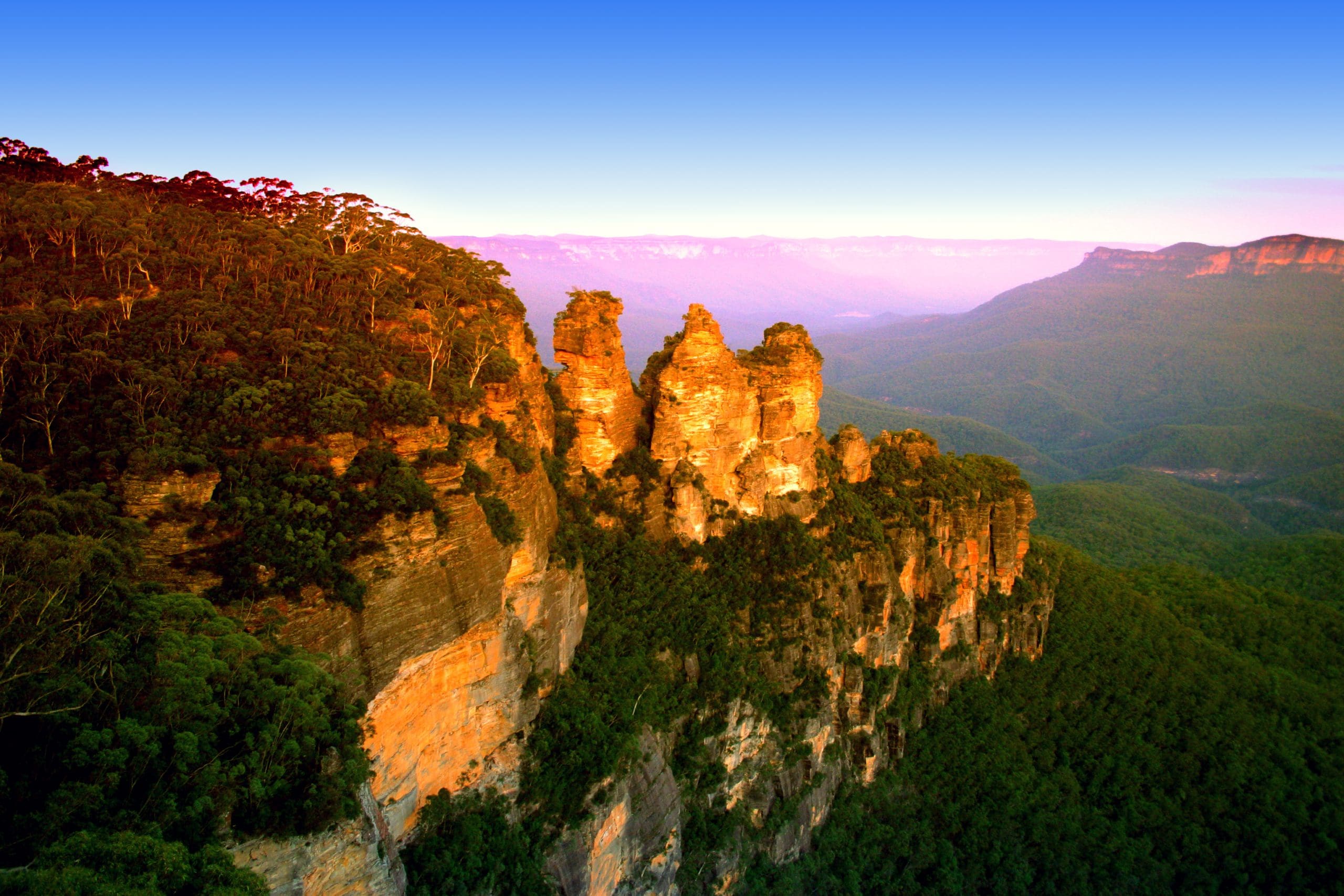 De Three Sisters in het Blue Mountain National Park in Australië